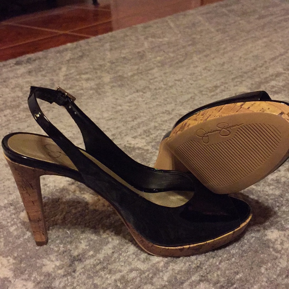 Jessica Simpson Achillea Patent Leather Heels